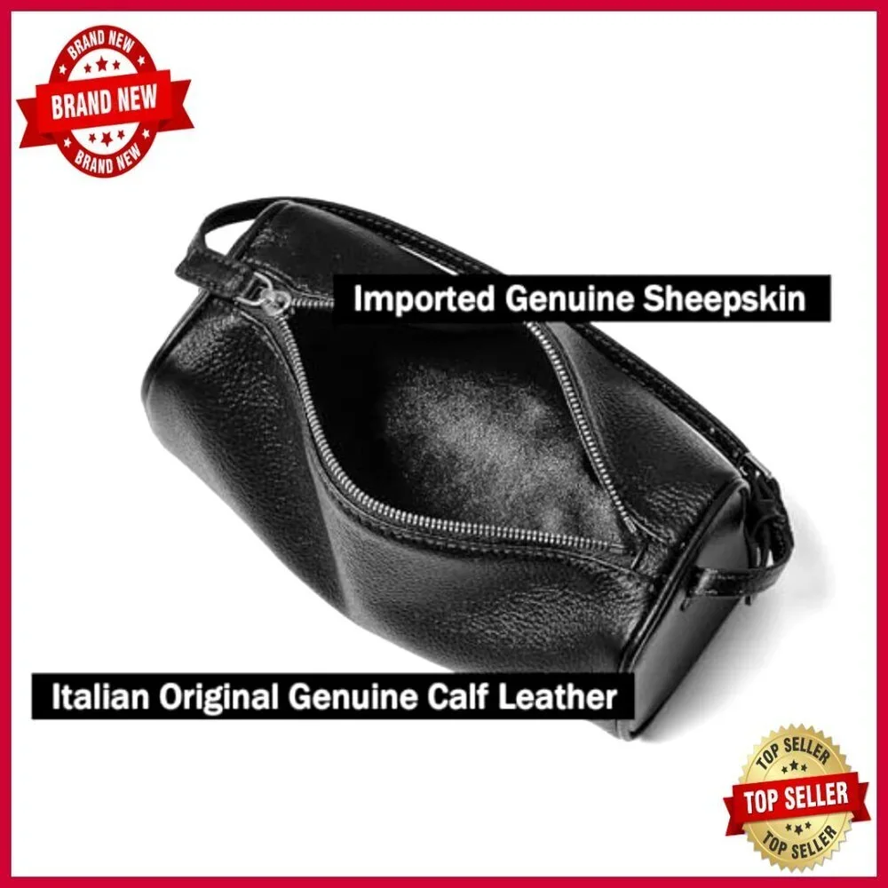 Genuine Leather Barrel Bag Hobo Crossbody Purse Adjustable Strap